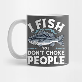 Bass fishing funny fisherman Mug